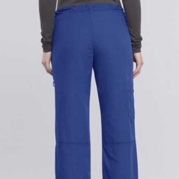 Cherokee Workwear Women's 4 Pocket Low Rise Drawstring Cargo Scrub Pants - Picture 13 of 16